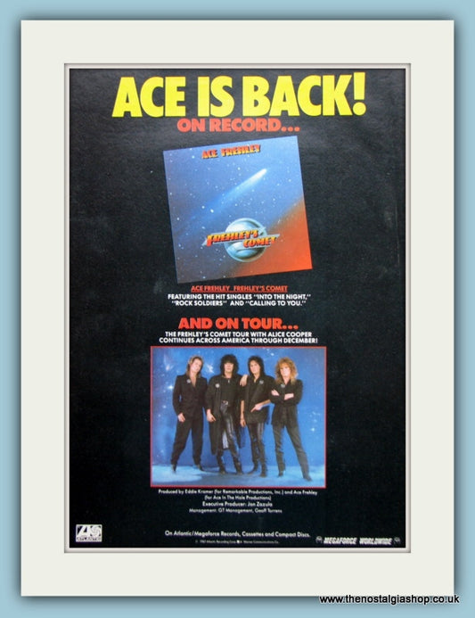 Ace Frehley Frehley's Comet 1987 Original Advert (ref AD3180)