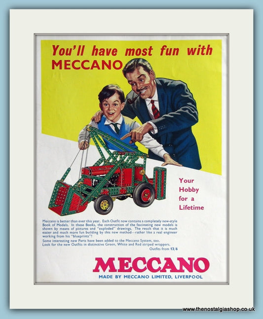 Meccano. 1962 Original Colour Advert (ref AD2824)