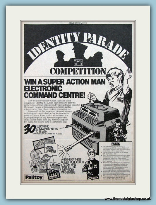 Action Man Competition Identity Parade Original Advert 1981 (ref AD2622)