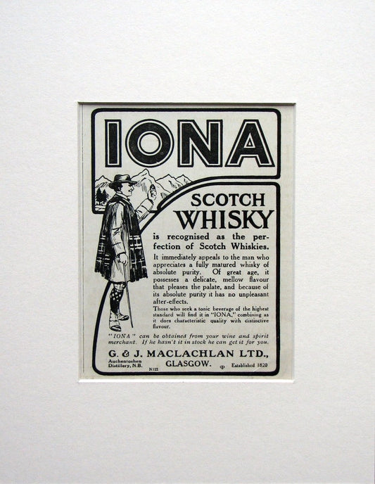 Iona Scotch Whisky Original advert 1915 (ref AD1500)