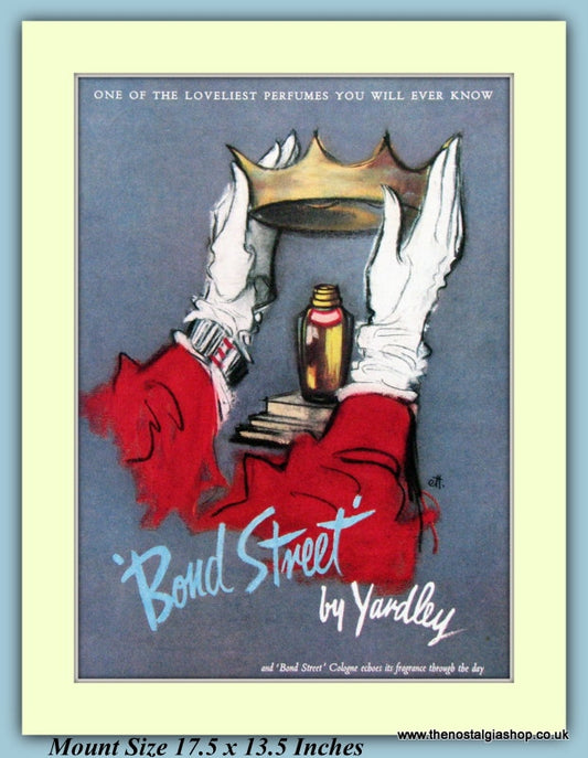 Bond Street By Yardley Perfume Original Advert 1957 (ref AD9238)