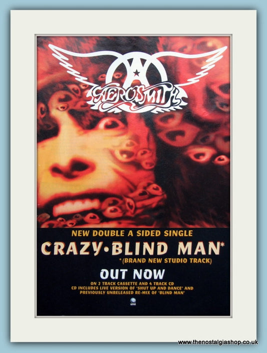 Aerosmith Crazy Blind Man 1994 Original Advert (ref AD3130)