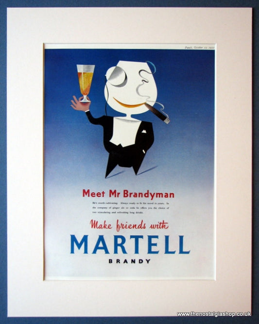 Martell Brandy 1955 Original Advert (ref AD1146)