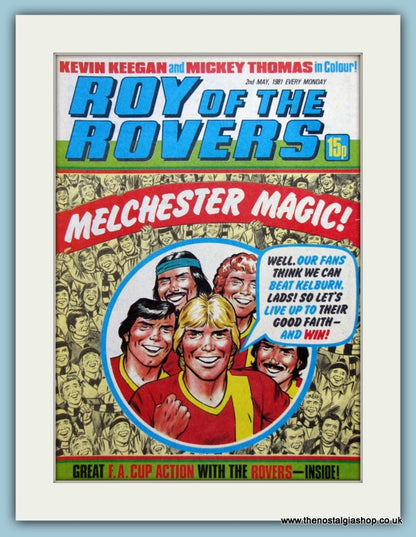 Roy Of The Rovers Lot Of 3 Original Covers 1981 (ref AD2994)