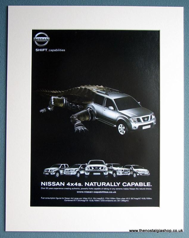 Nissan 4x4s 2007 Set Of 3 Original Adverts (ref AD1736)