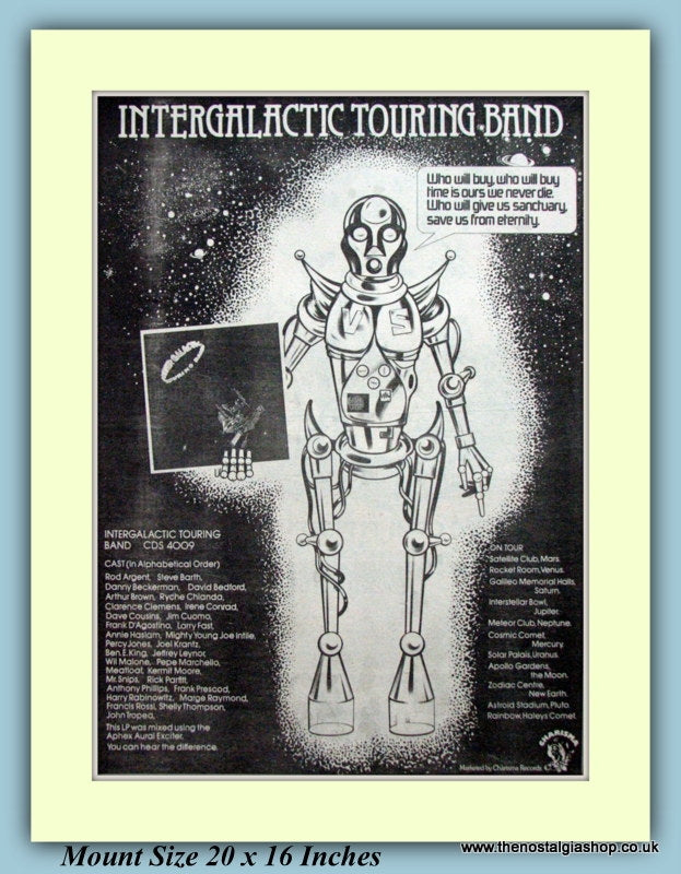 Intergalactic Touring Band Original Advert 1977 (ref AD9297)
