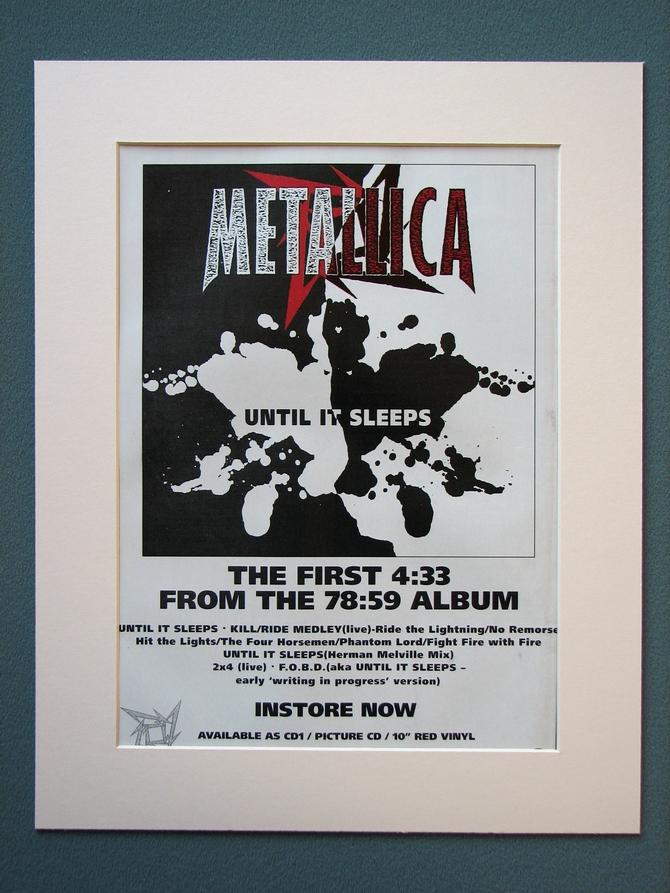 Metallica set of 3 Original Adverts (ref AD864)