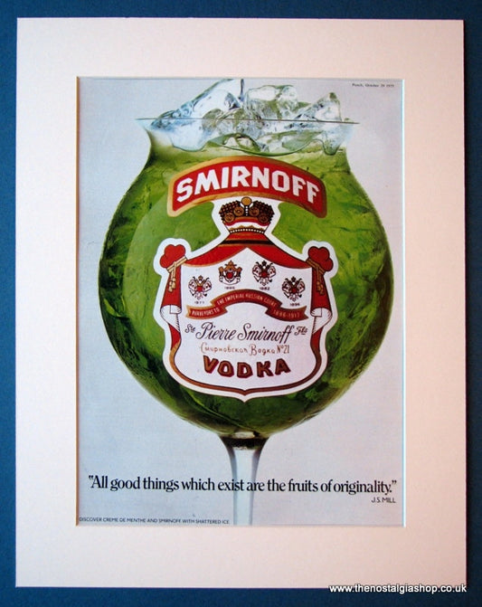 Smirnoff Vodka. Set of 2 Original adverts 1975 (ref AD1172)