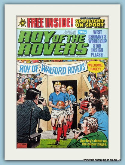 Roy Of The Rovers Lot Of 3 Original Covers 1980s (ref AD2997)