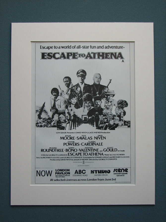 Escape to Athena 1979 Original advert (ref AD555)