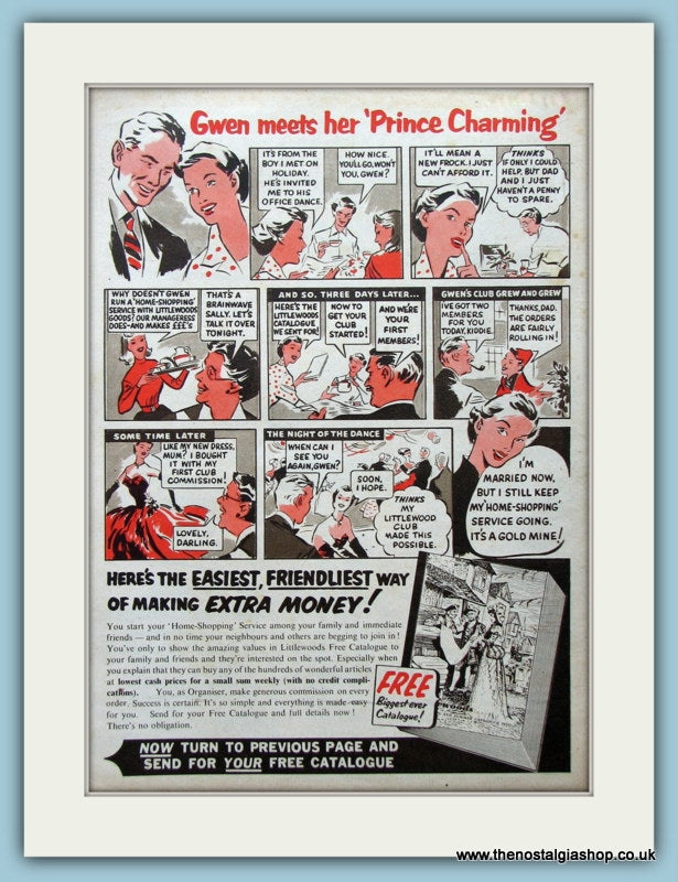 Littlewoods Catalogue Original Advert 1955 (ref AD4555)