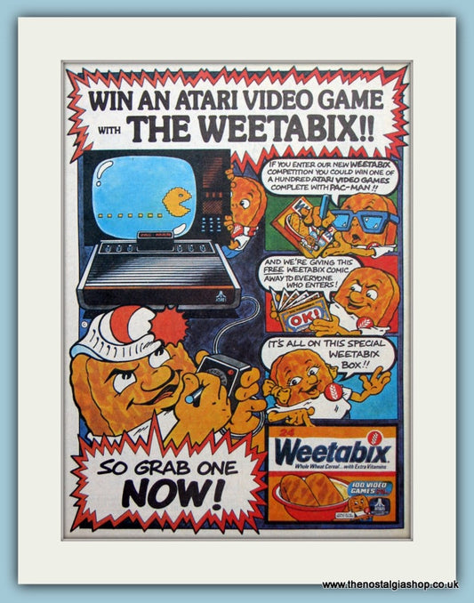 Atari Video Game Competition with Weetabix Original Advert 1983 (ref AD6431)