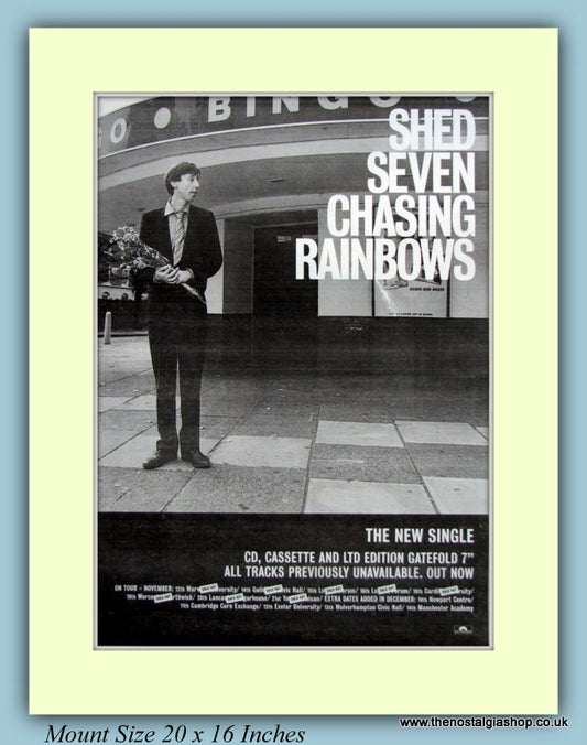 Shed Seven Chasing Rainbows Original Advert 1996 (ref AD9169)