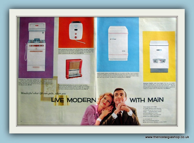Main Household Appliances. Original Advert 1961 (ref AD8081)