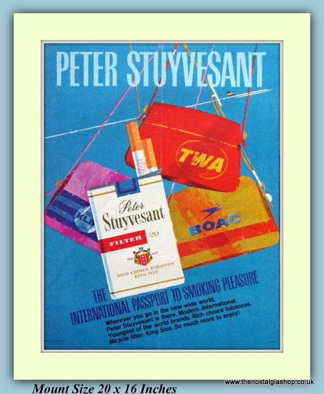 Peter Stuyvesant Cigarettes Set Of 3 Original Adverts 1964/70/68 (ref AD9371)