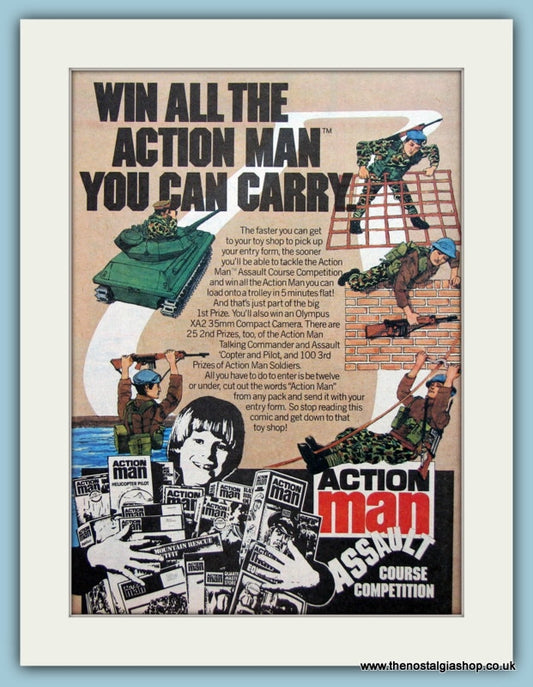 Action Man Assault Course Competition Original Advert  1982 (ref AD6422)