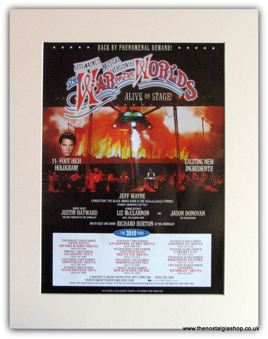 War of The Worlds Tour Advert 2010 (ref AD1760)