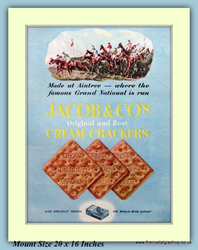 Jacobs Cream Crackers Original Advert 1950 (ref AD9222)