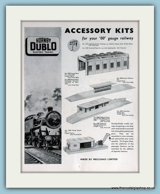 Hornby Dublo Electric Trains Accessory Kits 1961 Original Advert (ref AD2853)