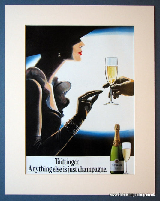 Taittinger Champagne. Original advert 1985 (ref AD1178)