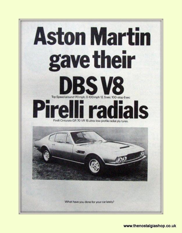 Aston Martin Set Of 3 Original Adverts 1969/71 (ref AD6686)
