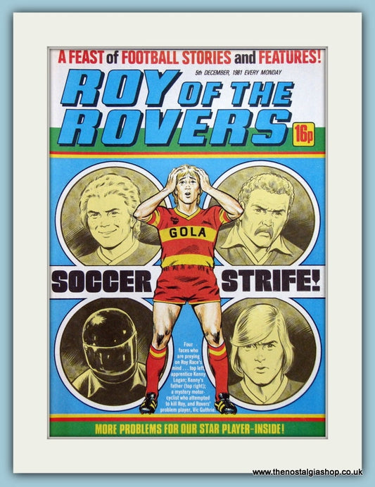 Roy Of The Rovers Lot Of 3 Original Covers 1980s (ref AD2999)