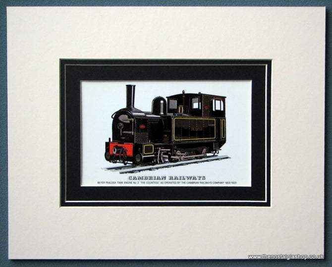 Cambrian Railways 'The Countess' Mounted Print (ref SP86)