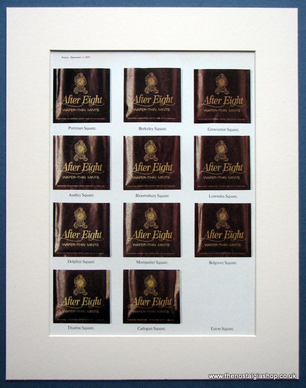 After Eight Wafer Thin Mints Set of 2 Original Adverts 1974 (ref AD959)
