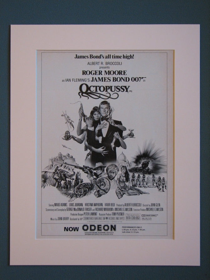 Octopussy, James Bond. Original advert (ref AD407)