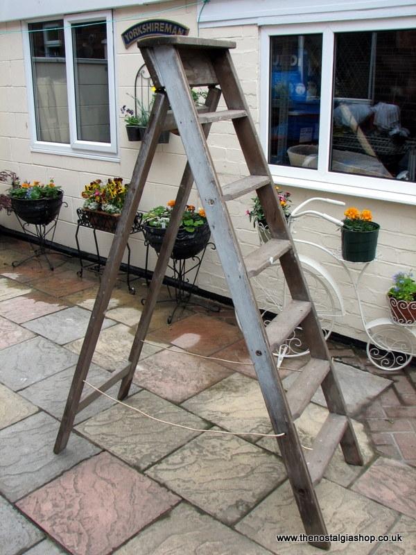 Vintage Wooden Step Ladders