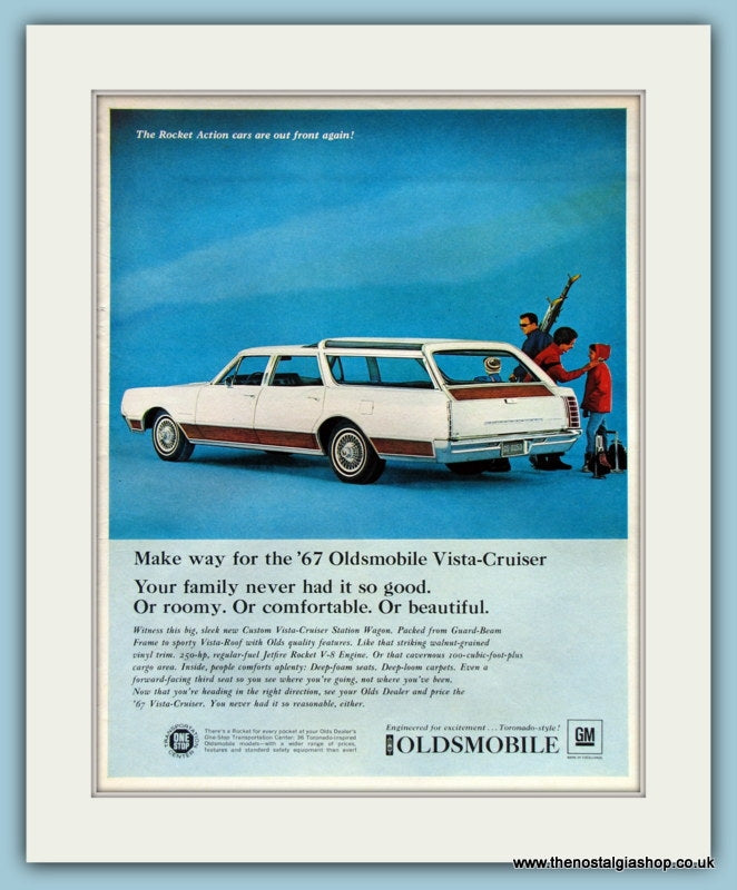 Oldsmobile 67 Vista-Cruiser. Original Advert 1967 (ref AD8233)