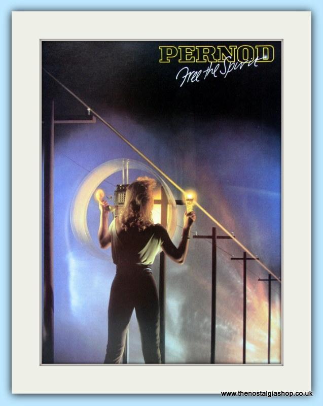 Pernod. Set of 2 Original Adverts 1980s (ref AD4813)