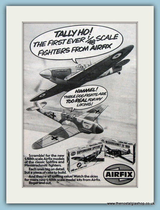 Airfix Fighter Planes Original Advert 1980 (ref AD6420)