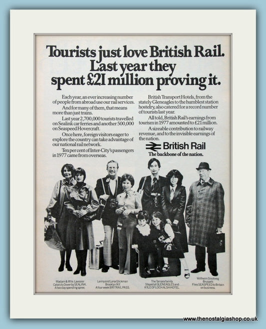 British Rail Original Advert 1978 (ref AD2295)