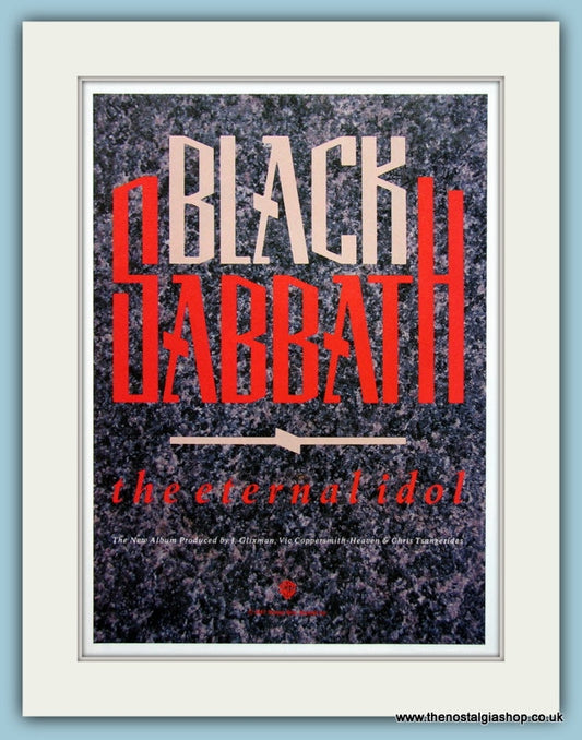 Black Sabbath Original Music Advert 1987 (ref AD3403)