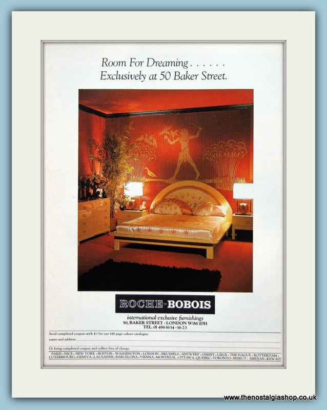 Roche-Bobois Bedroom furniture Original Advert 1981 (ref AD3883)