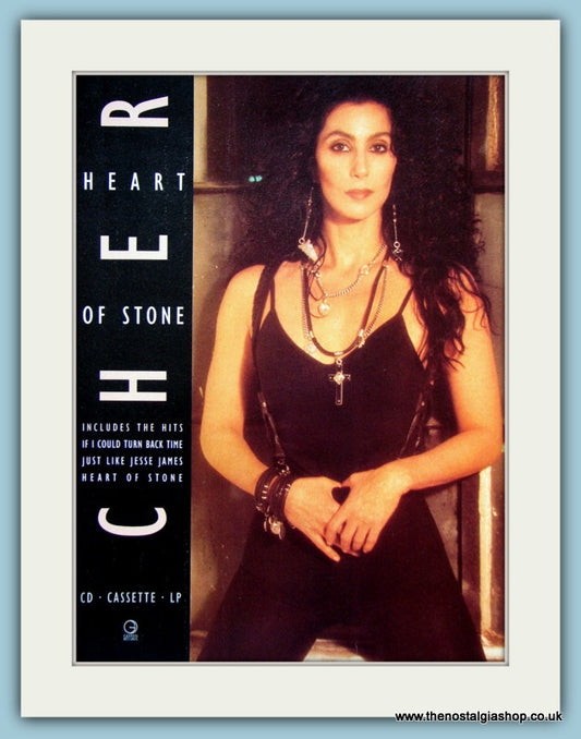 Cher  Heart Of Stone Original Music Advert 1990 (ref AD3746)