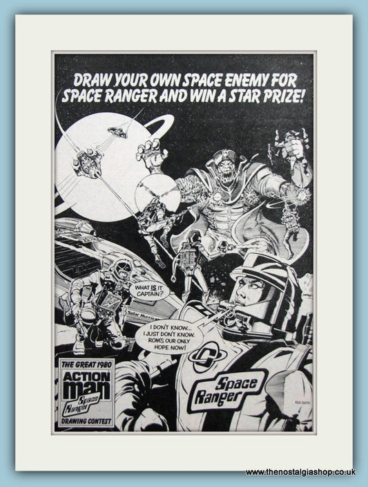 Action Man Drawing Contest Original Advert 1980 (ref AD2627)