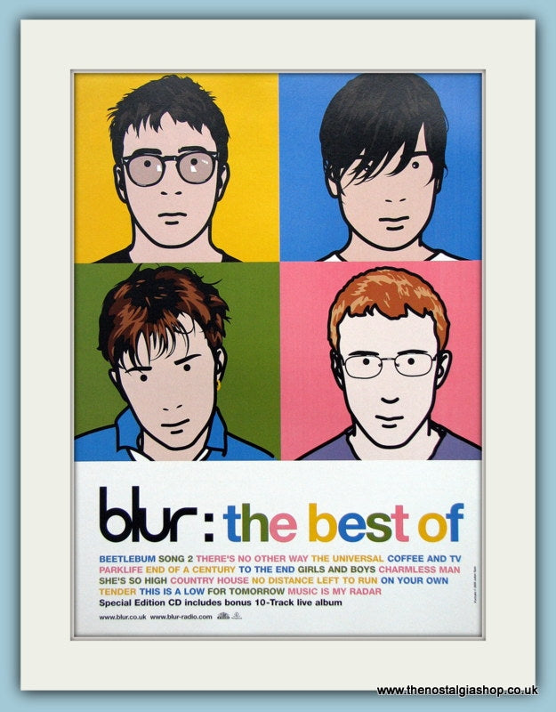 Blur The Best Of Original Music Advert 2000 (ref AD3529)