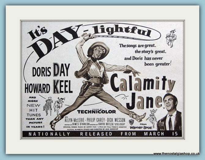 Calamity Jane starring Doris Day, 1954 Original Advert (ref AD3249)