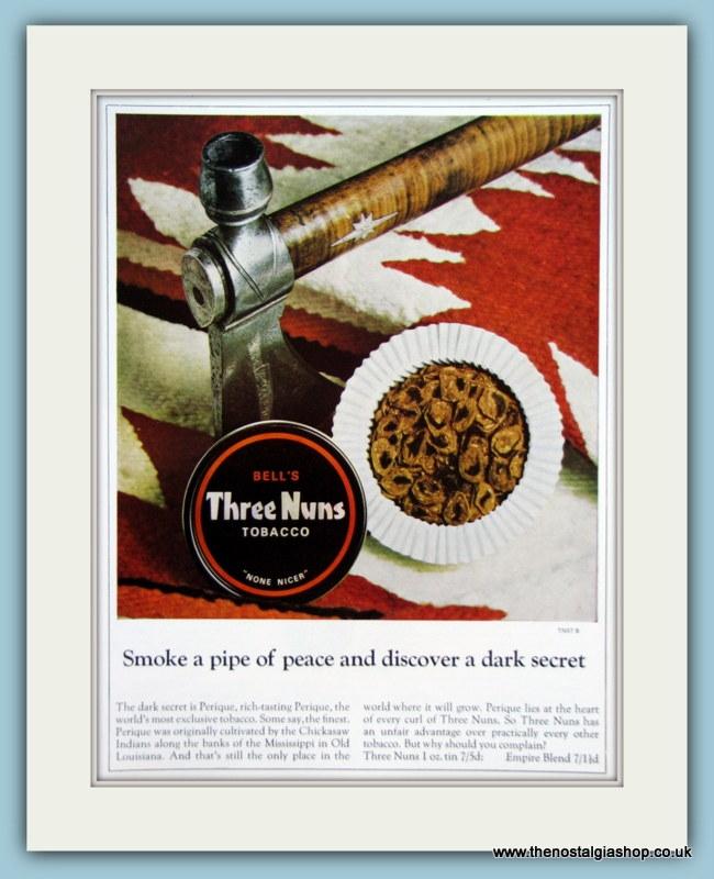 Bell's Three Nuns Tobacco Original Advert 1973 (ref AD6007)