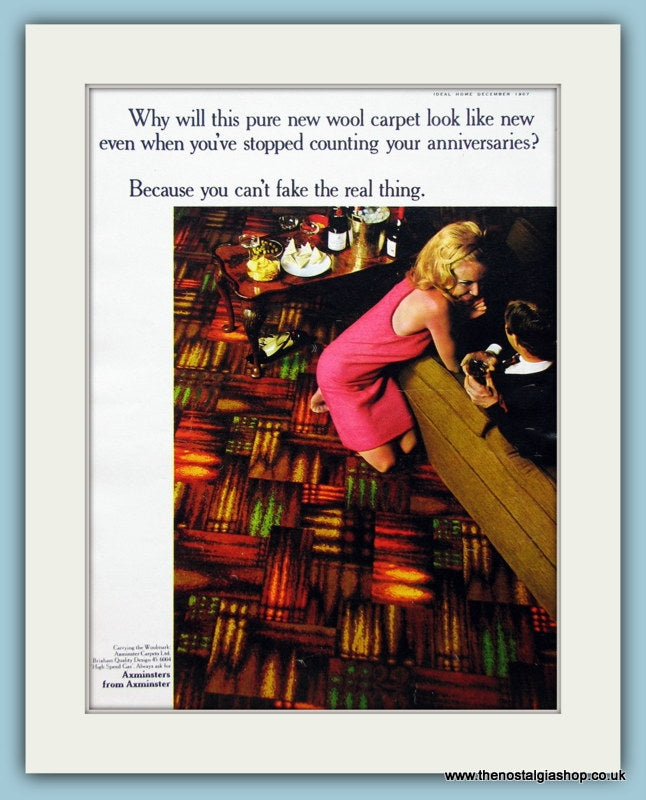 Axminster Carpets. Original Advert 1967 (ref AD2544)