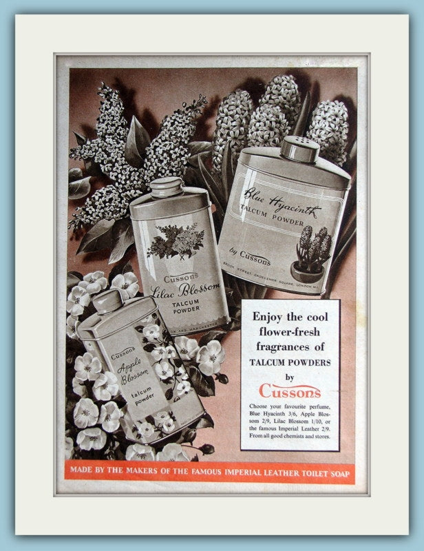 Cussons Talcum Powder Original Advert 1953 (ref AD3715)