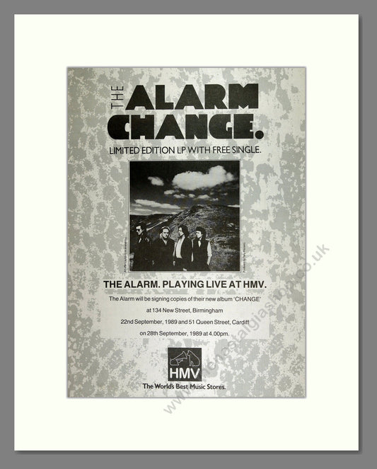 Alarm (The) - Change. Vintage Advert 1989 (ref AD16009)