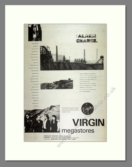 Alarm (The) - Change. Vintage Advert 1989 (ref AD16010)