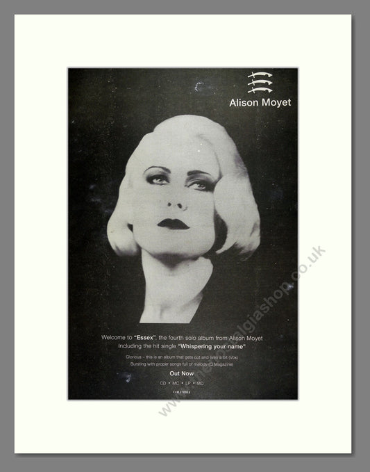 Alison Moyet - Essex. Vintage Advert 1994 (ref AD16019)