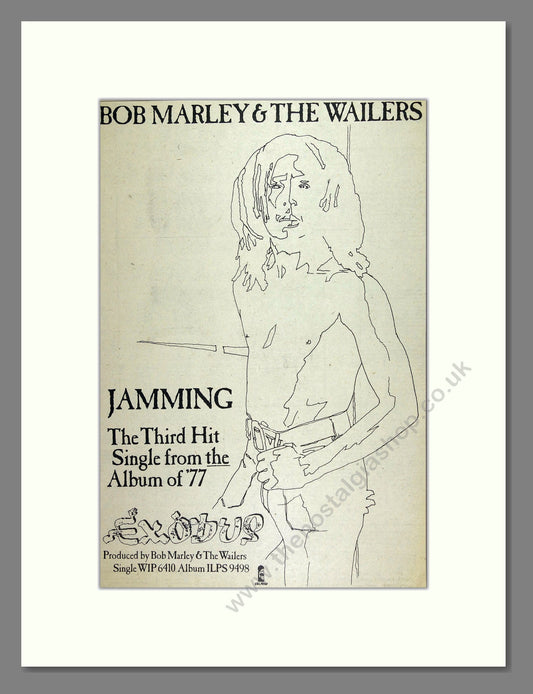 Bob Marley - Jamming. Vintage Advert 1978 (ref AD16058)