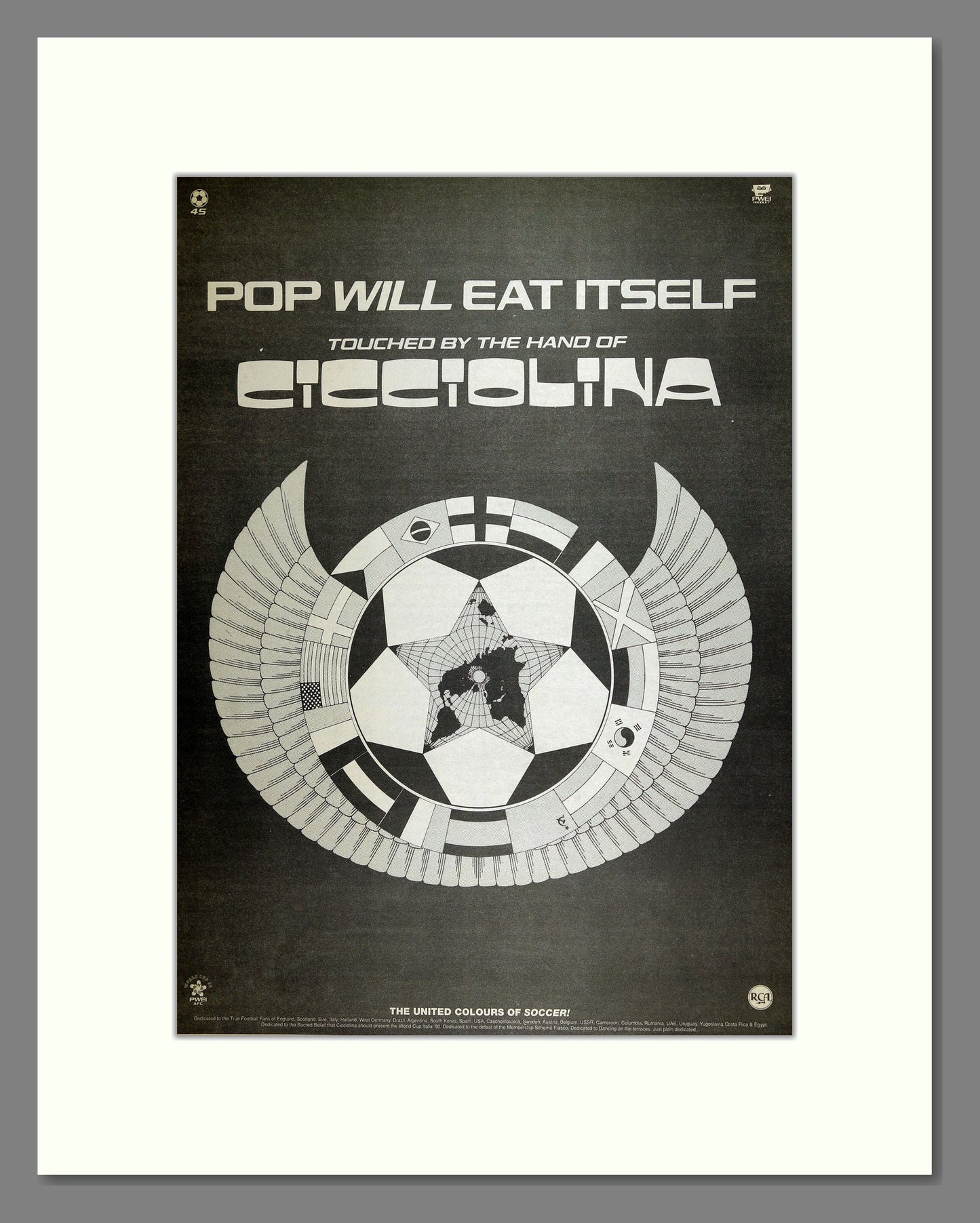 Pop Will Eat Itself - Touched by the Hand of Cicciolina. Vintage Advert 1990 (ref AD16521)