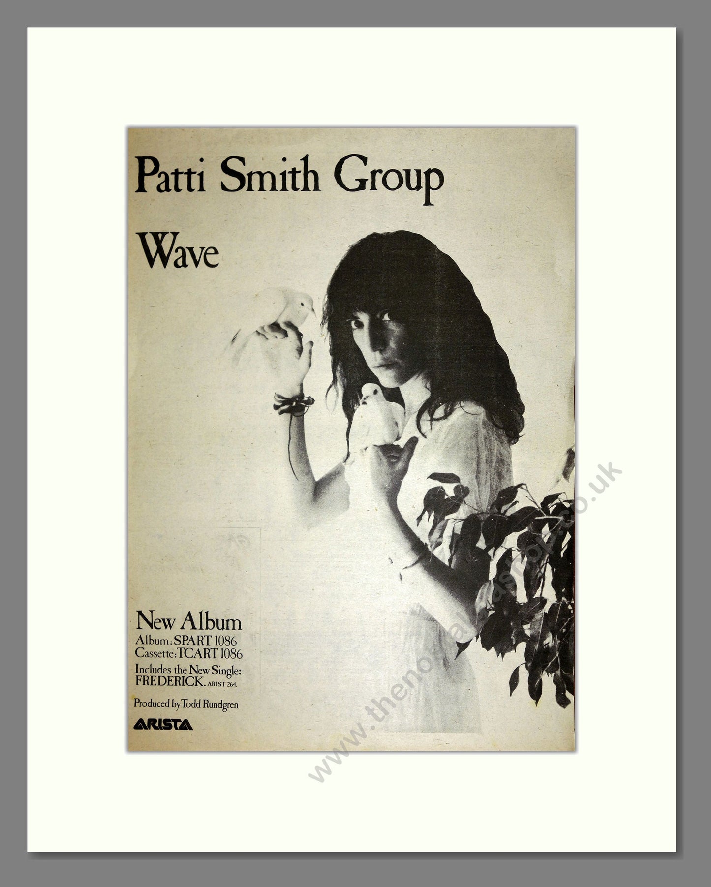 Patti Smith Group (The) - Wave. Vintage Advert 1979 (ref AD16637)
