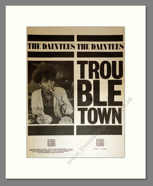 Daintees (The) - Trouble Town. Vintage Advert 1984 (ref AD16952)